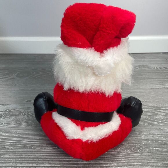 Vintage 1980s Fun Farm Santa Claus Plush Stuffed Christmas Holiday Toy Rare - Picture 5 of 12